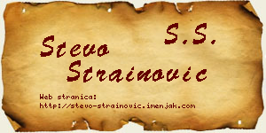Stevo Strainović vizit kartica